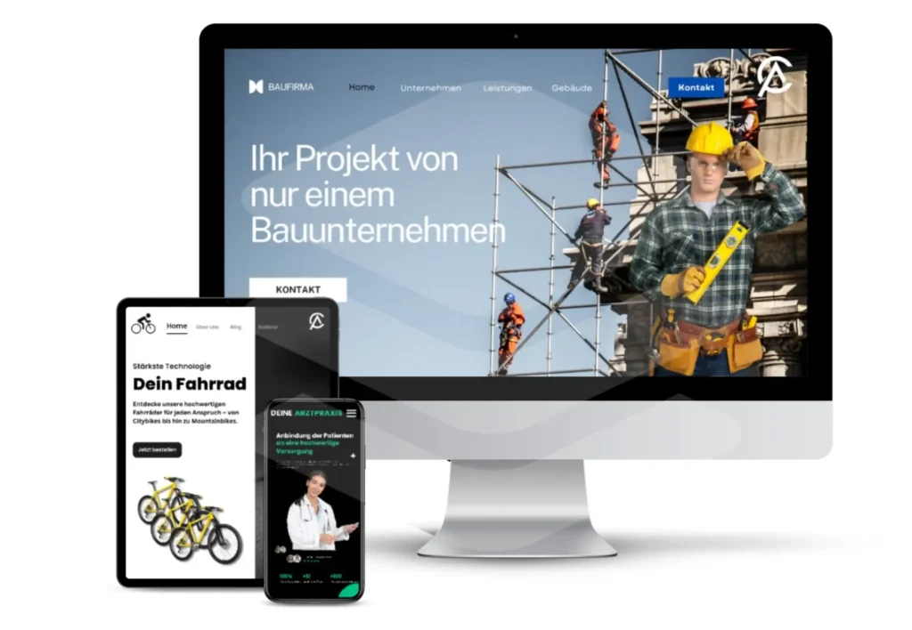 Responsive Webdesign – Websites auf Desktop, Tablet und Smartphone optimiert für alle Geräte mit AC-Beratung.